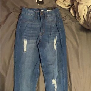 fashion nova dark blue jeans